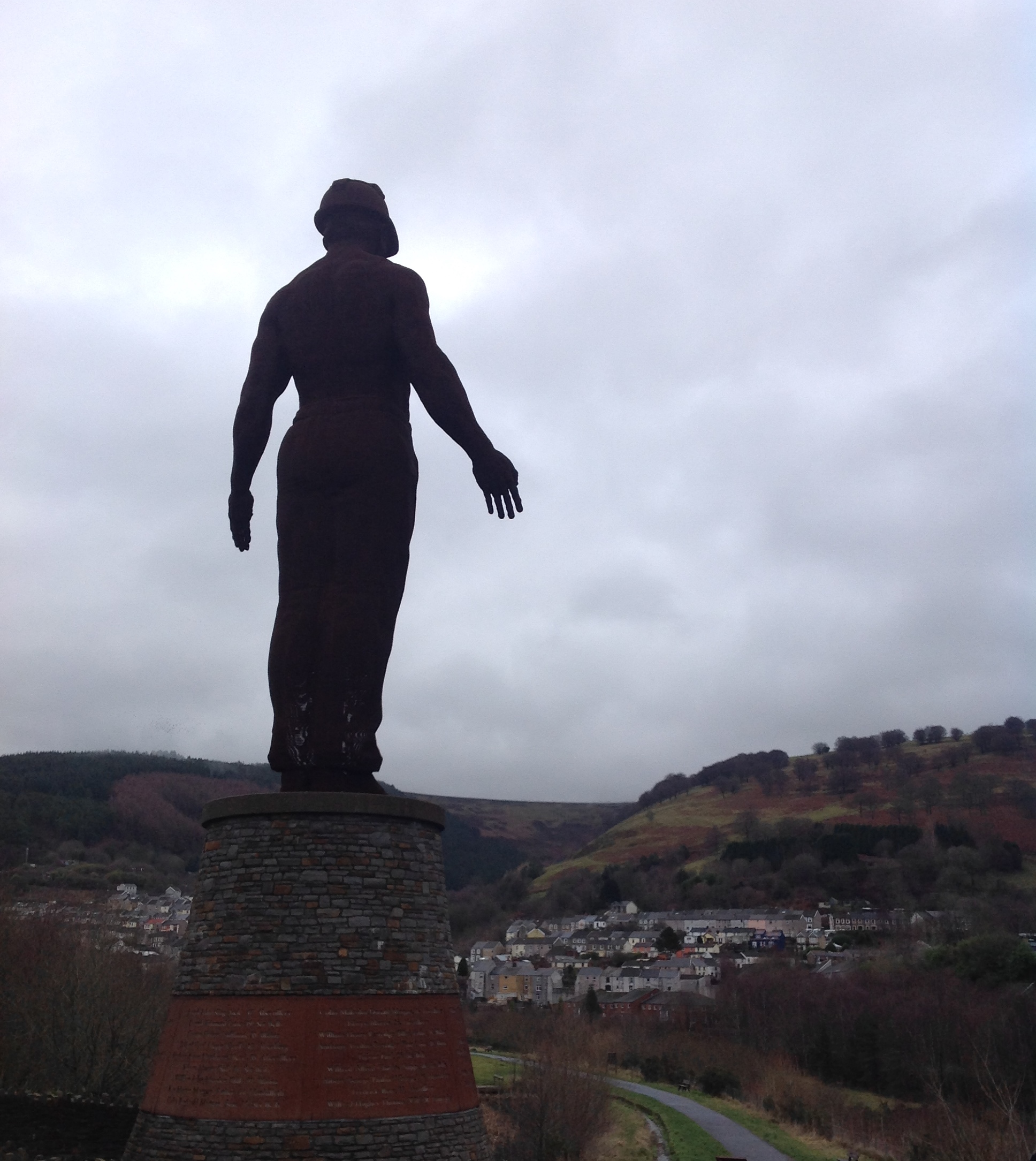 Miner Monument Looks Over Six Bells